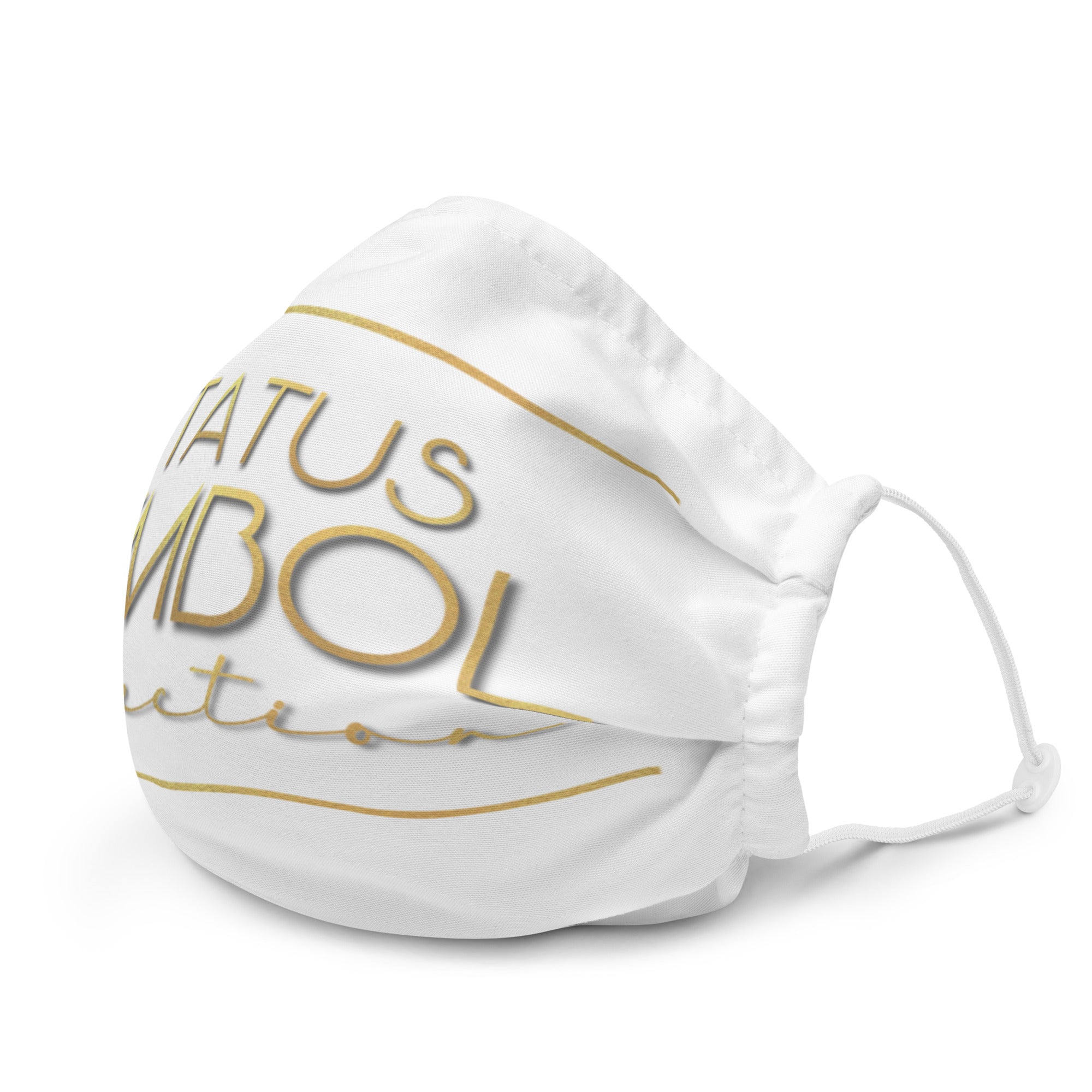 Status Symbol Collection White Logo Premium face mask