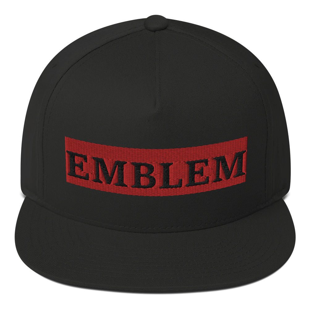 Emblem Status Flat Bill Cap