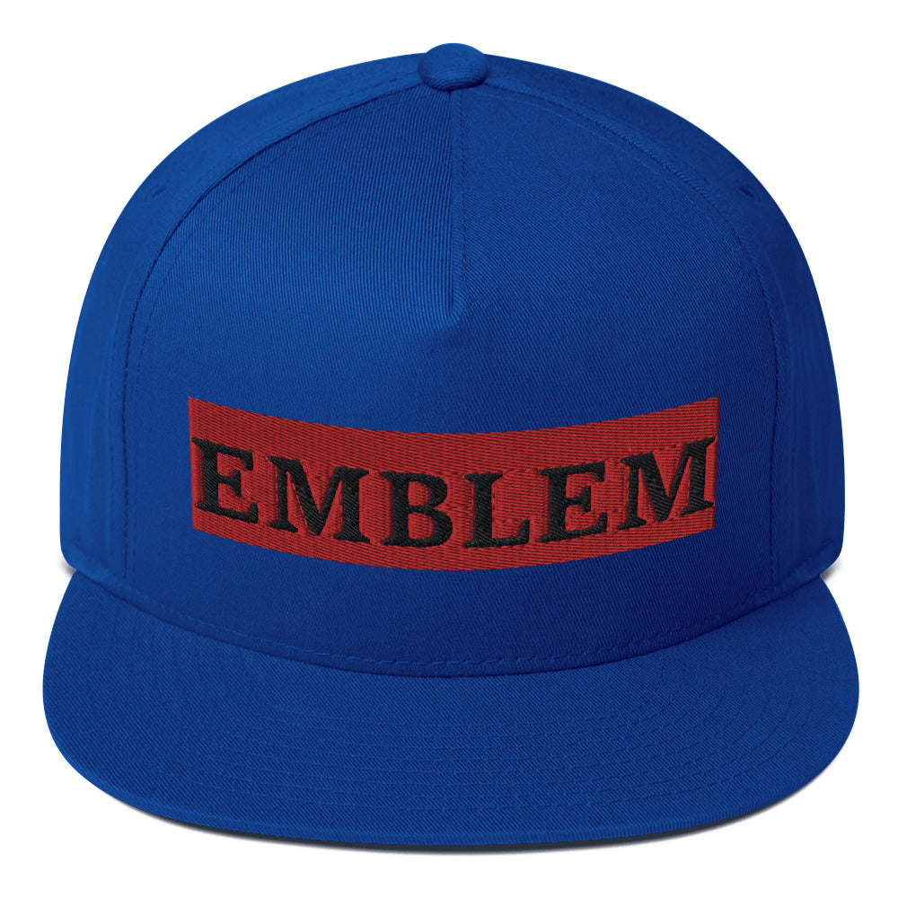 Emblem Status Flat Bill Cap