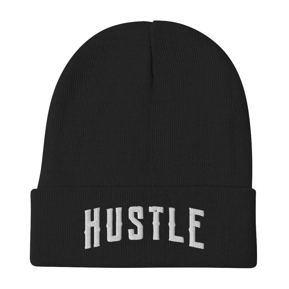 Hustle Status Embroidered Beanie