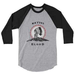 Native Blood Status Men's Raglan Shirt