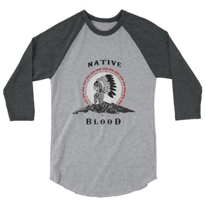 Native Blood Status Men's Raglan Shirt