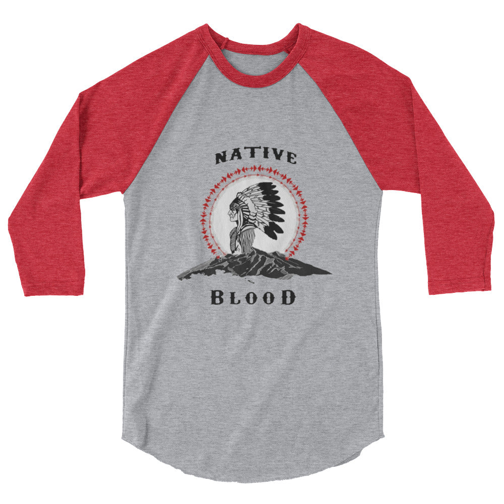 Native Blood Status Men's Raglan Shirt