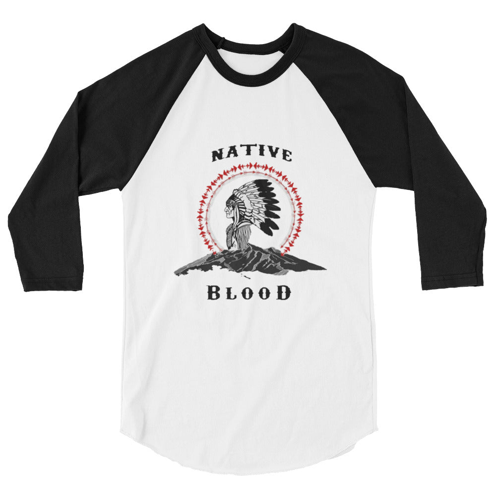 Native Blood Status Men's Raglan Shirt