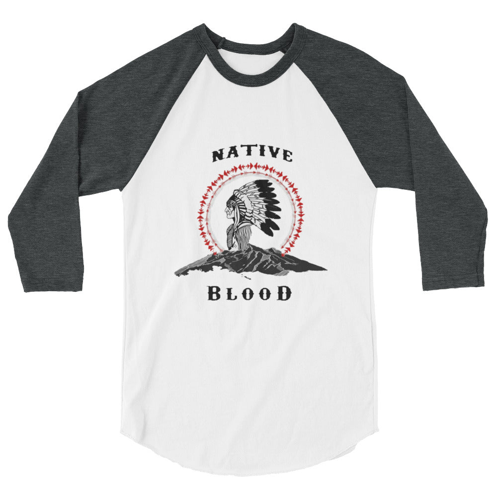 Native Blood Status Men's Raglan Shirt