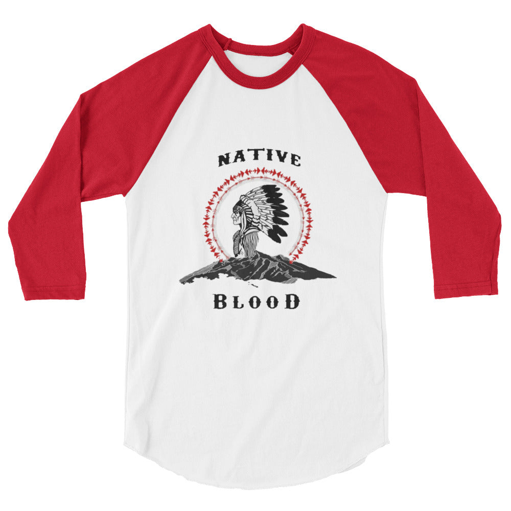 Native Blood Status Men's Raglan Shirt