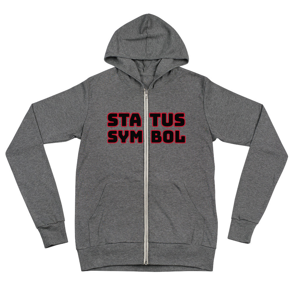 Red Girl Status Zip Women's Hoodie