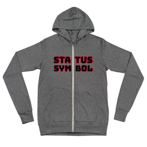 Red Girl Status Zip Women's Hoodie