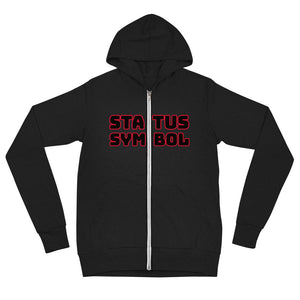 Red Girl Status Zip Women's Hoodie